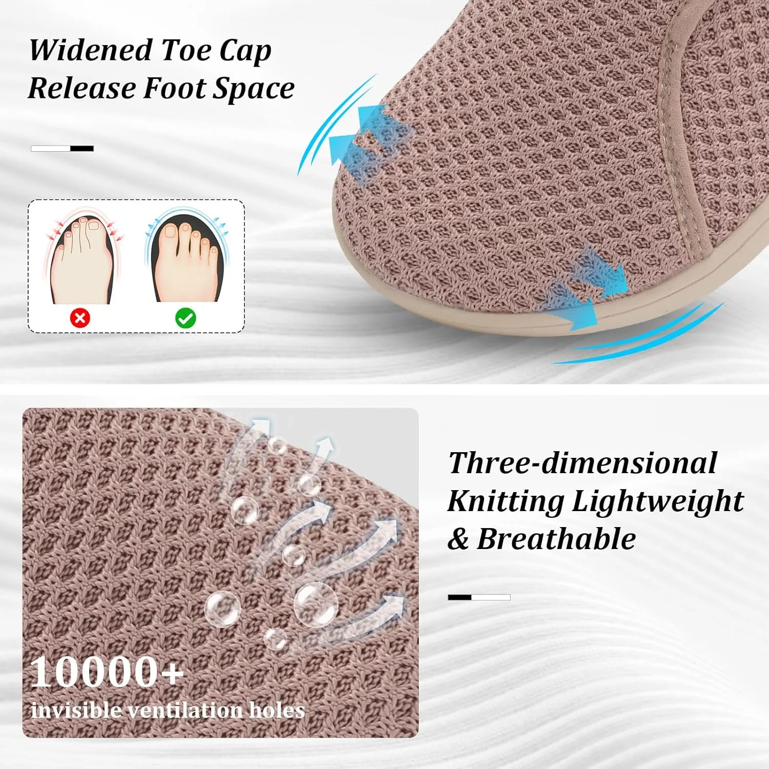 Womens Walking Shoes Comfortable Wide Diabetic Shoes Adjustable Zero Drop Edema Shoe Breathable Neuropathy Nursing Shoes Casual Wide Width Sneakers