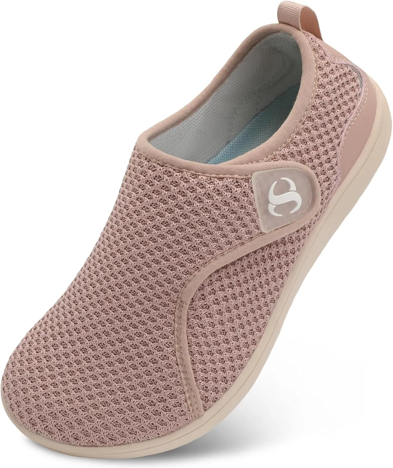 Womens Walking Shoes Comfortable Wide Diabetic Shoes Adjustable Zero Drop Edema Shoe Breathable Neuropathy Nursing Shoes Casual Wide Width Sneakers