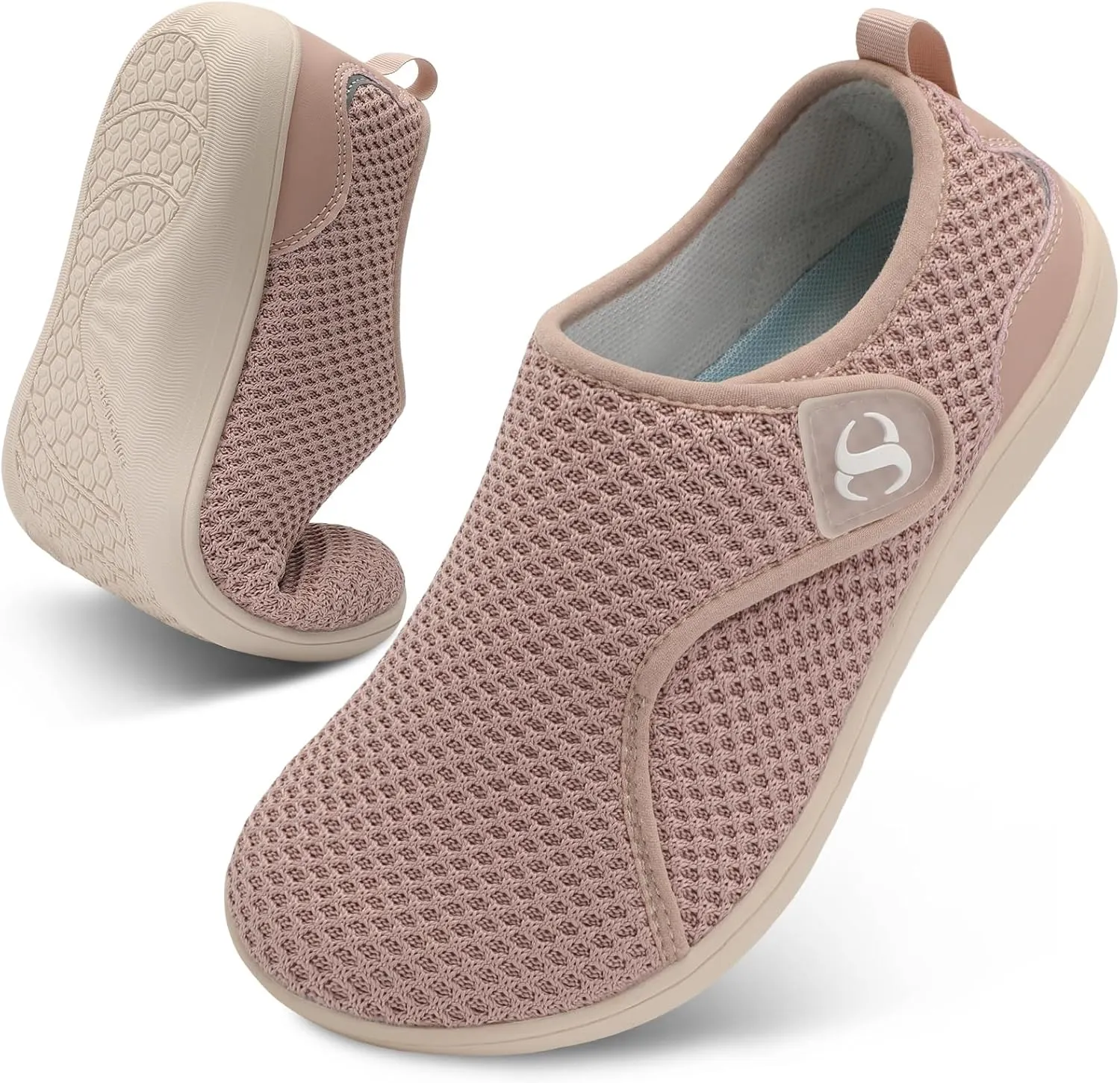 Womens Walking Shoes Comfortable Wide Diabetic Shoes Adjustable Zero Drop Edema Shoe Breathable Neuropathy Nursing Shoes Casual Wide Width Sneakers
