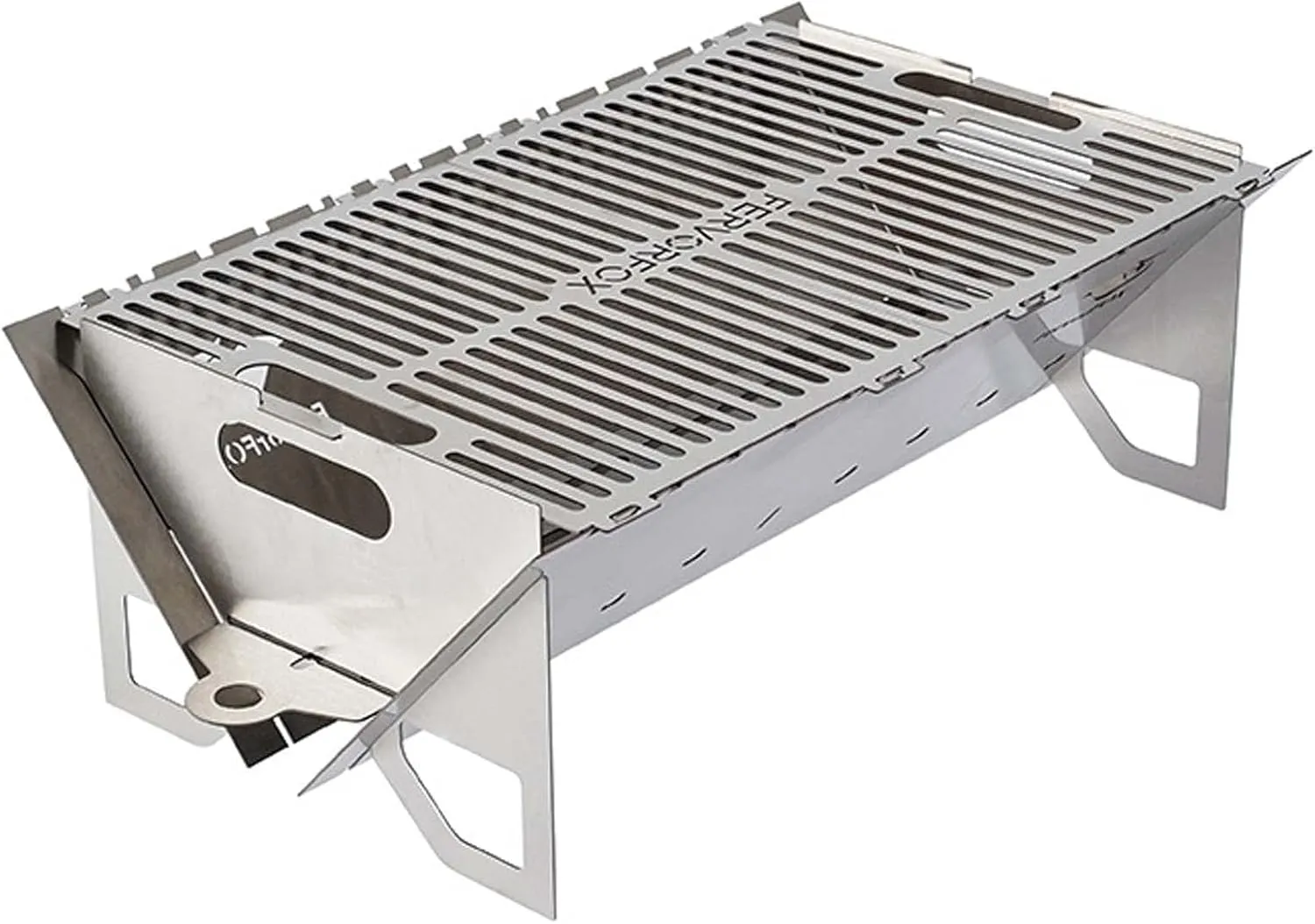 Wood Burning Stove Compact & Collapsible Camping Stove,Stainless Steel Wood Burning Stove Foldable Backpacking Stove for Ourdoor, Cooking, BBQ, RV, Survival (L)