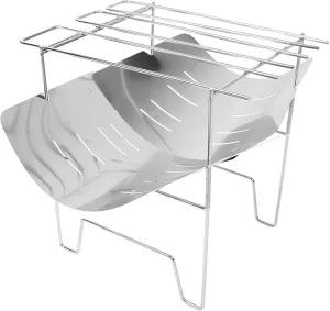 Wood Burning Stove,Folding Campfire Grill Camping Stove Portable Grill,Small Fire Pit,Foldable Camp