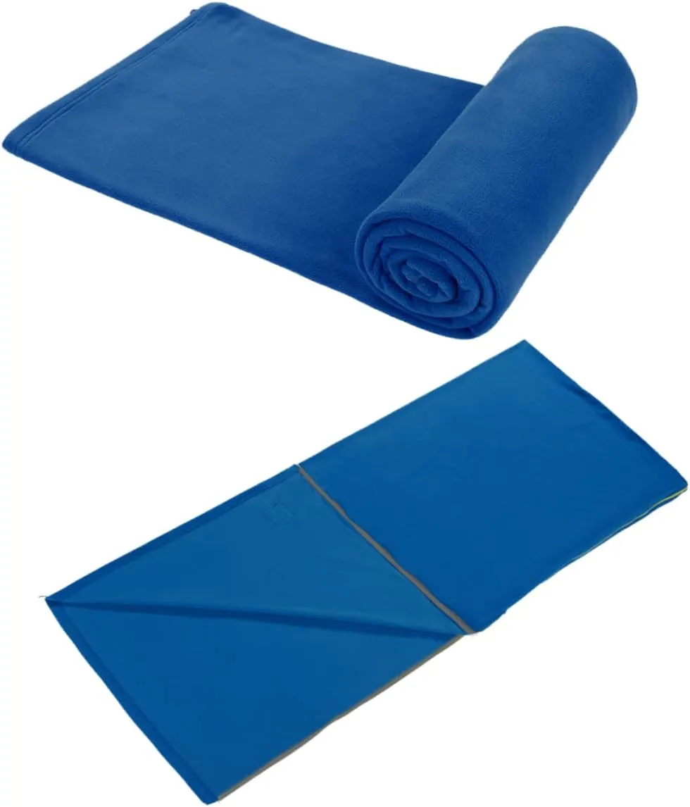 Y Sleeping Bag Lightweight Compact Hiking Camping Bag Waterproof and Comfortable 180x75cm Blue Fleece