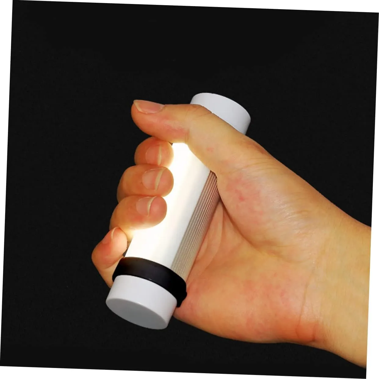 Yardwe 3pcs Rechargeable Camping Light 4-Level Dimmable USB Magnet Adsorption Lantern for Tent White