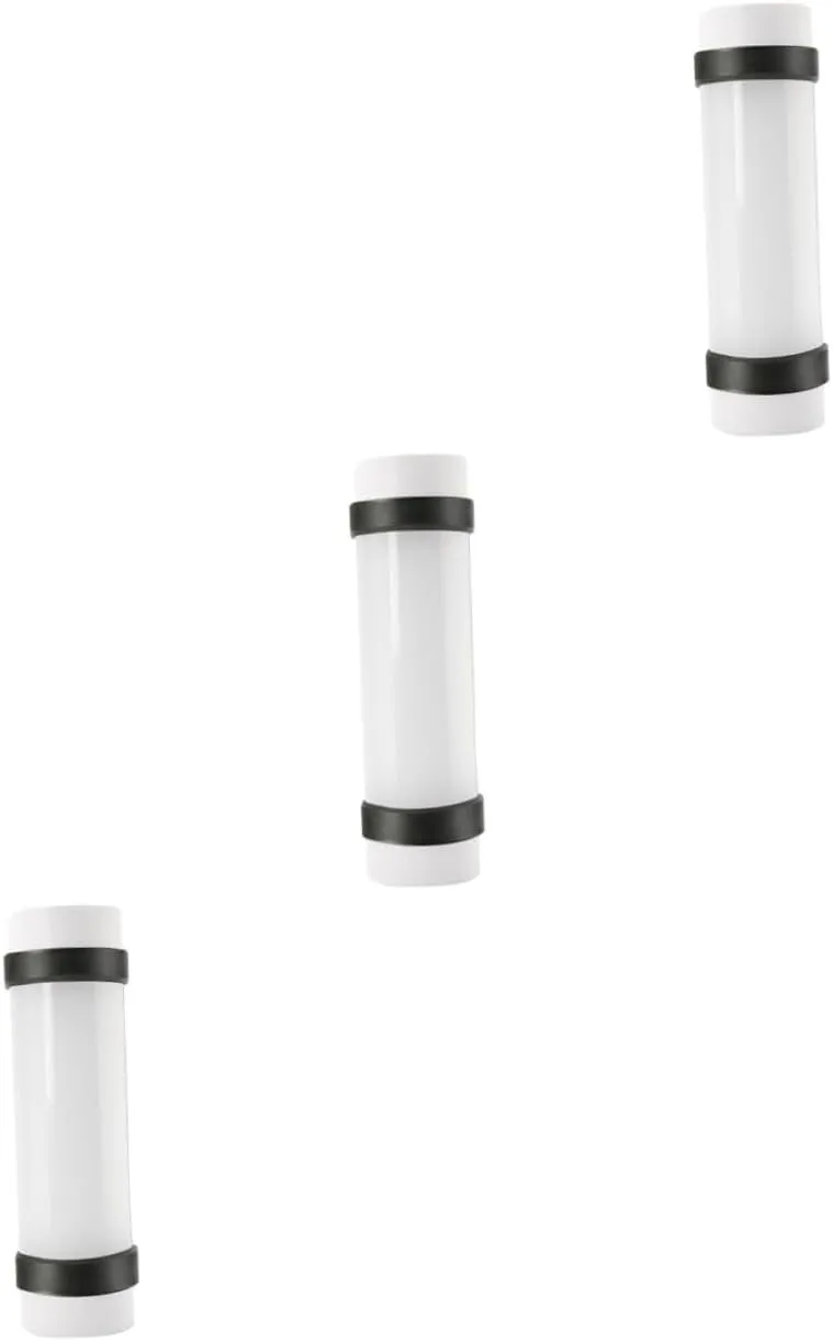 Yardwe 3pcs Rechargeable Camping Light 4-Level Dimmable USB Magnet Adsorption Lantern for Tent White