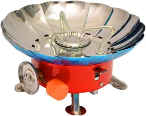 Yardwe Camping Stove Windproof Portable Propane Heater for Backpacking Aluminum Alloy Gas Burner Stove