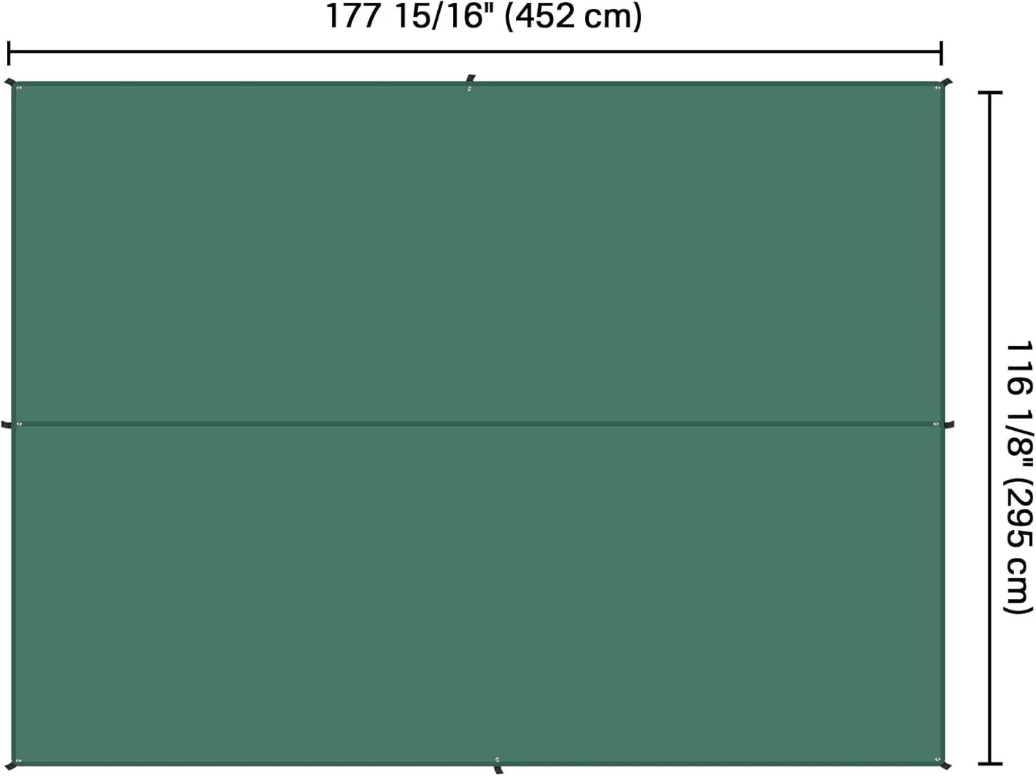 Yescom Hammock Rain Fly Waterproof Tent Tarp, 210D Oxford, UV Protection and PU3000mm Lightweight Shelter Canopy Including Accessories for Camping, Backpacking and Outdoor Adventure (Green-10x15FT)