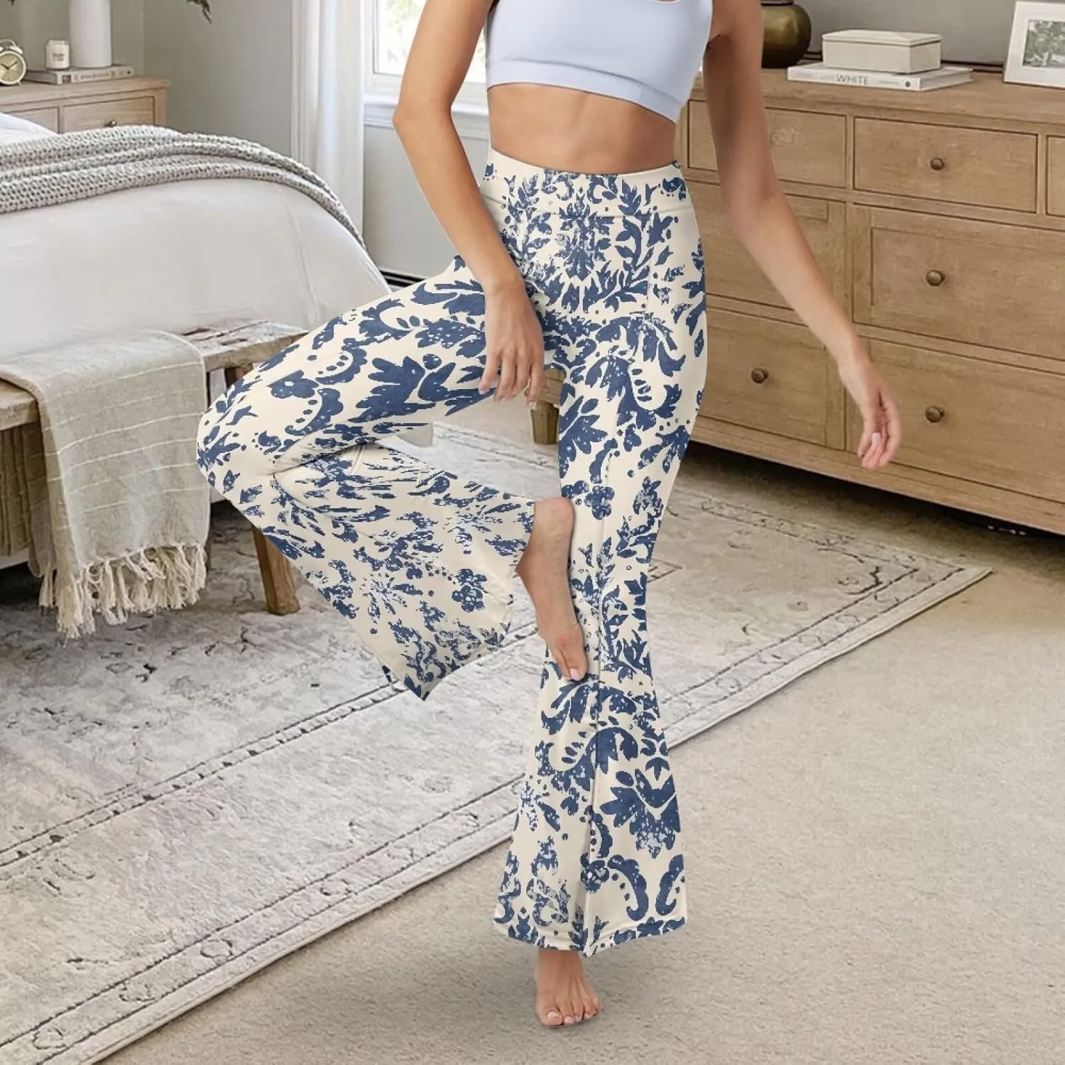 Yoga Pants for Women Wide Leg Pants High Waist Workout Pants
