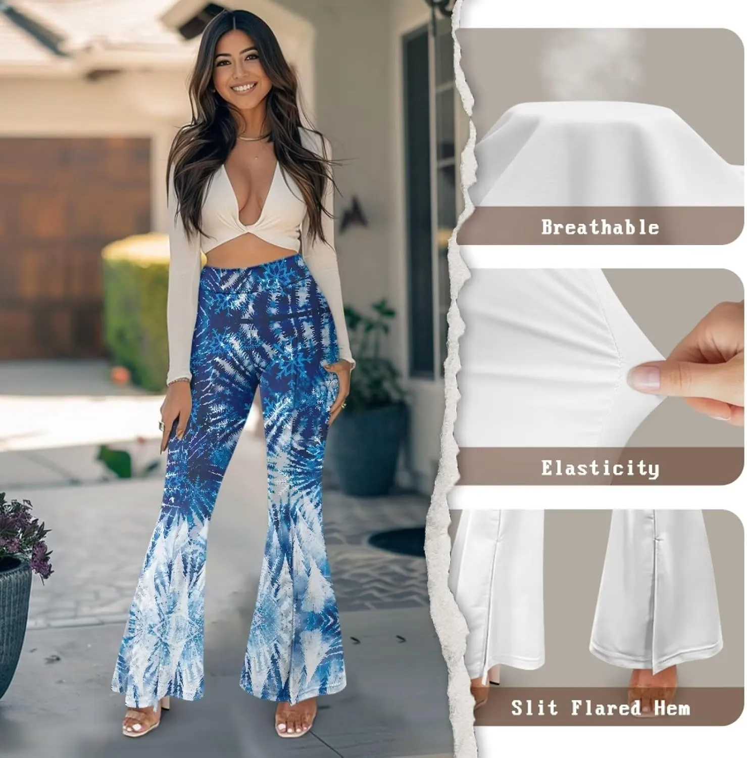 Yoga Pants for Women Wide Leg Pants High Waist Workout Pants