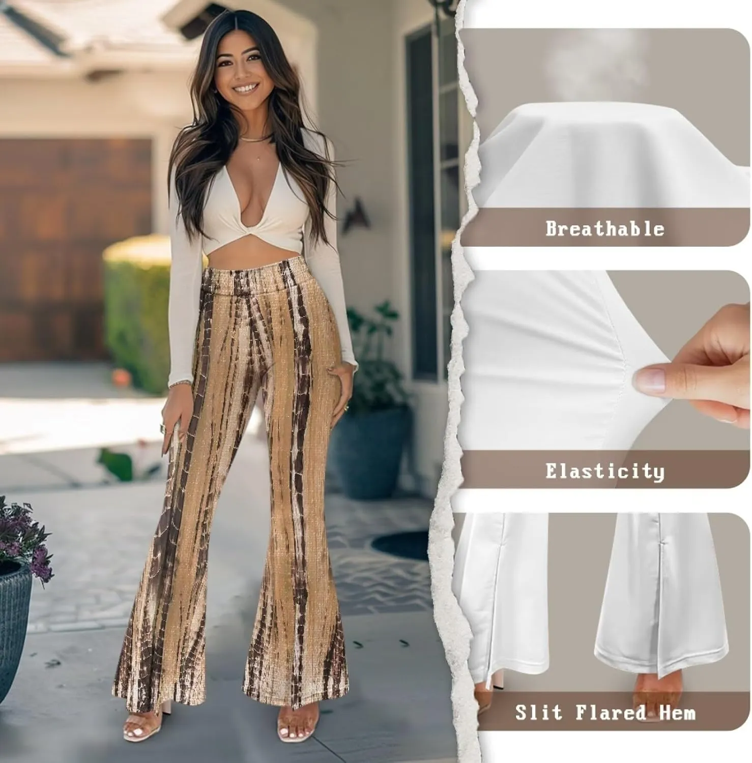 Yoga Pants for Women Wide Leg Pants High Waist Workout Pants