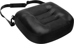 YOUFI Extra Thick Seat Cushion,Leather & Oxford Cover with Detachable Strap, Outdoor Portable, Waterproof and Anti-Slip Bottom for Stadium Bleachers, Sport Events, Camping