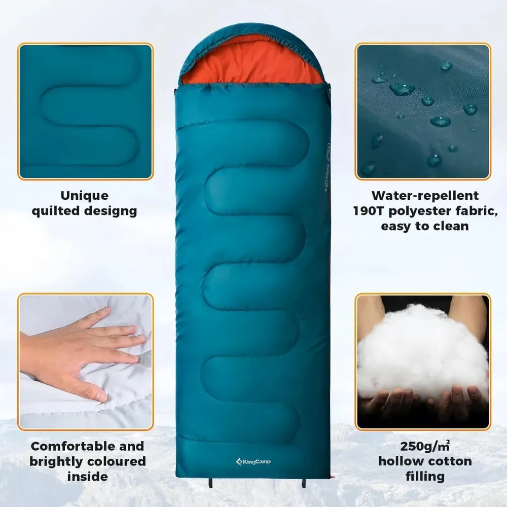 YTYIN Lightweight Camping Sleeping Bag for Adults - Water Repellent, 3.1 lbs