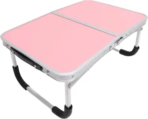 Zerodeko Portable Folding Camping Table Compact Lightweight Bed Desk for Picnics Reading Outdoor Activities and Home Use for Small Spaces
