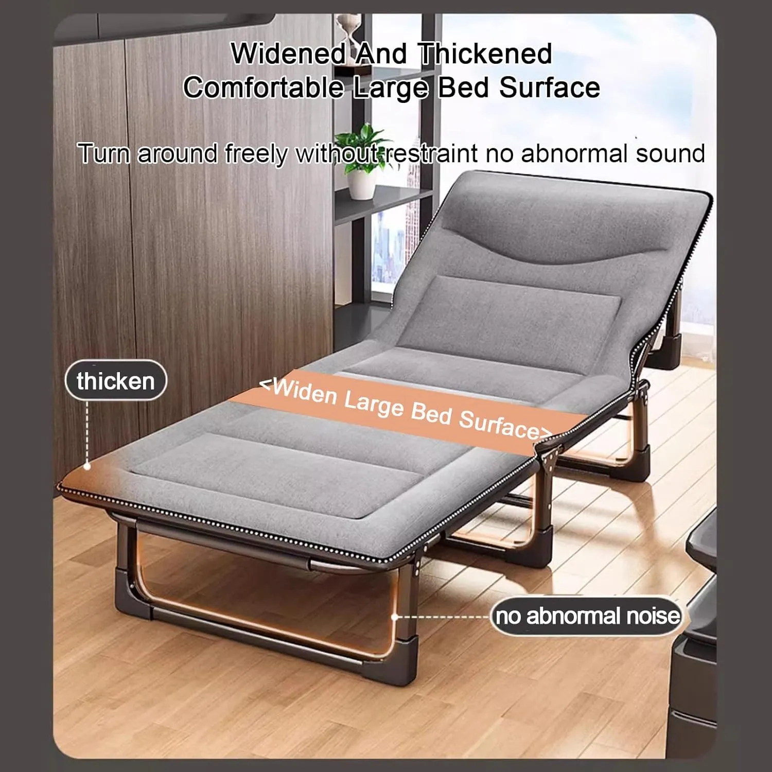 ZTGL A,170x56cm, Oversized Patio Recliner Chair, Folding Camping Chairs, Folding Camping Cot, Folding Lounge Chair, Portable Outdoor Chaise, Portable Folding Cot