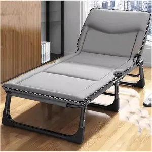 ZTGL C,170x56cm, Reclining Camping Lounge Chair, Reclining Patio Chairs, Folding Recliner Chair for Outdoor Indoor, Portable Folding Camping Cot, Sunbathing Lounge Chairs